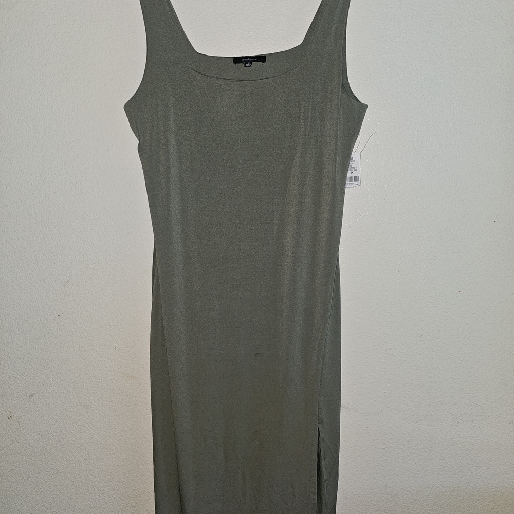 Ambiance Olive Green Midi Dress